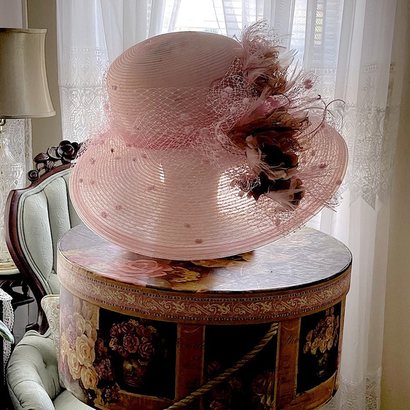 Summer pink fancy hat